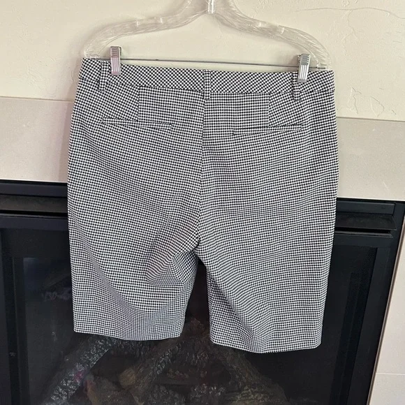 Lauren Ralph Lauren Stretch Knit Bermuda Shorts 10 black herringbone golf NWT - Picture 4 of 10